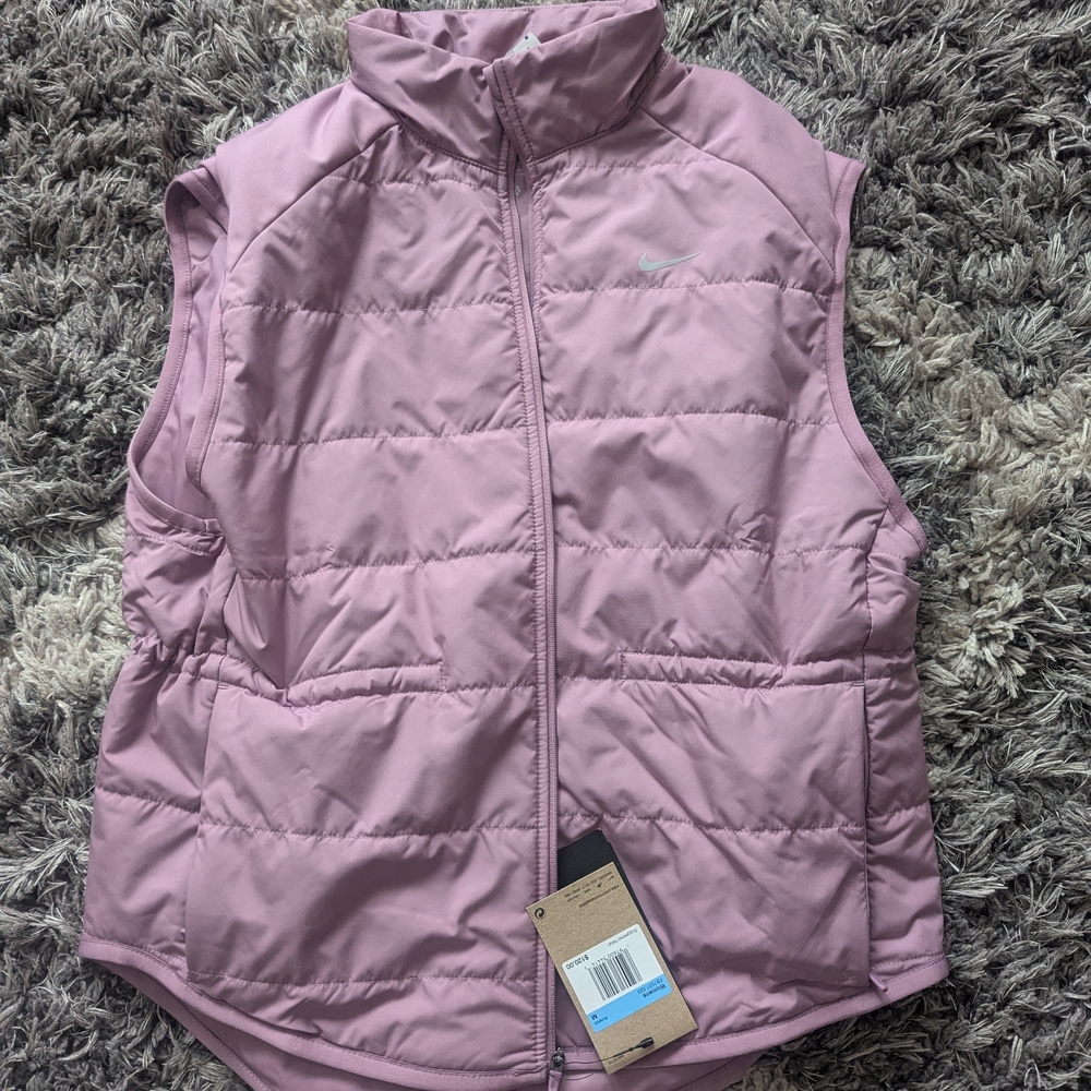Nike Women's Therma-FIT Swift Running Vest in Plum Dust size M
